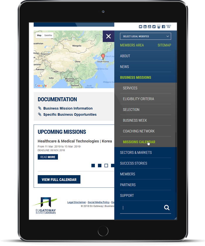 EU-Gateway Program - Business Mission - Tablets (Portrait) EU-Gateway Program - Business Mission - Tablets (Portrait)