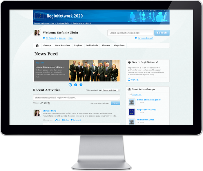 Regio Network 2020 platform - Homepage Regio Network 2020 platform - Homepage